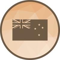 New Zealand Low Poly Background Icon vector