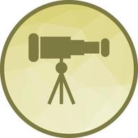 Telescope Low Poly Background Icon vector