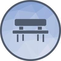Picnic of Table Low Poly Background Icon vector