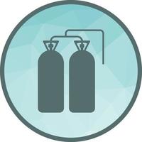 Oxygen Tanks Low Poly Background Icon vector