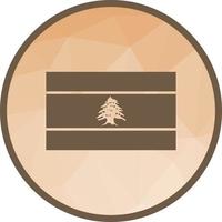 Lebanon Low Poly Background Icon vector