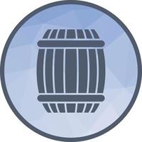 Barrel Low Poly Background Icon vector