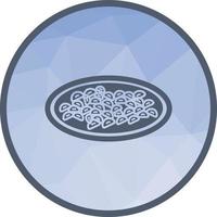 Gnocchi Low Poly Background Icon vector