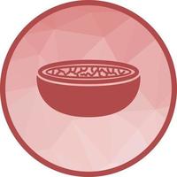 Bread Soup Low Poly Background Icon vector