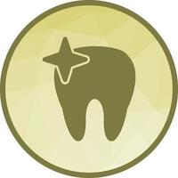 Shiny Tooth Low Poly Background Icon vector