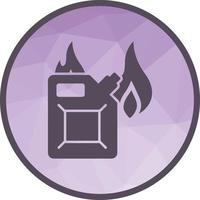 Fuel to Fire Low Poly Background Icon vector