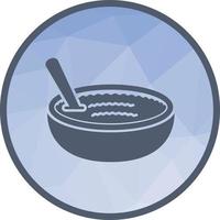 Rice Pudding Low Poly Background Icon vector