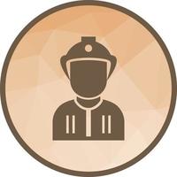 Firefighter Low Poly Background Icon vector