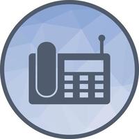 Wireless Landline Phone Low Poly Background Icon vector