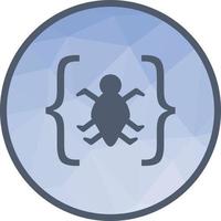 Bug in Code Low Poly Background Icon vector