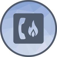 Fire Emergency Low Poly Background Icon vector