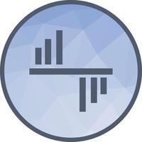 Graphical Representation Low Poly Background Icon vector