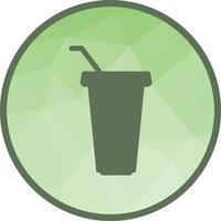 Juice cup Low Poly Background Icon vector