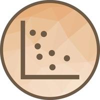 Scatter Plot I Low Poly Background Icon vector