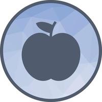 Apple Low Poly Background Icon vector