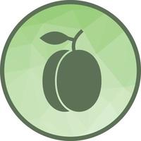 Plum Low Poly Background Icon vector