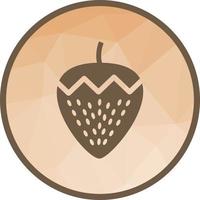 Strawberry Low Poly Background Icon vector
