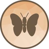 icono de fondo de mariposa baja poli vector