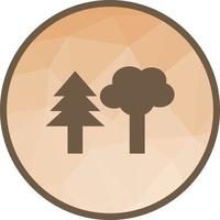 Trees Low Poly Background Icon vector