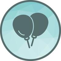 Balloons Low Poly Background Icon vector