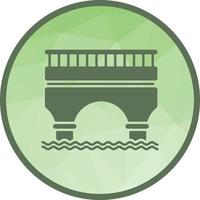 Bridge Low Poly Background Icon vector