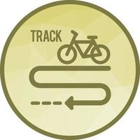 Bicycle Track Low Poly Background Icon vector
