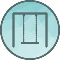 Swings Low Poly Background Icon vector