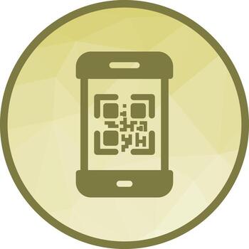 Security Code Low Poly Background Icon vector