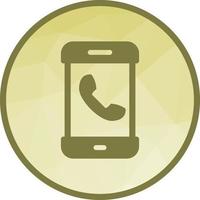 Dial Call Low Poly Background Icon vector