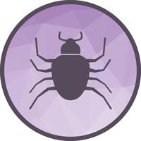 Bug Low Poly Background Icon vector