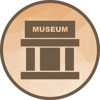 Museum Building II Low Poly Background Icon vector