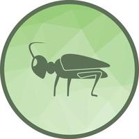 Grasshopper Low Poly Background Icon vector