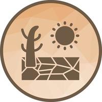 Drought Low Poly Background Icon vector