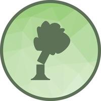 árbol cayendo icono de fondo de baja poli vector