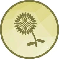 Sunflowers Low Poly Background Icon vector