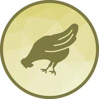 Chicken Low Poly Background Icon vector