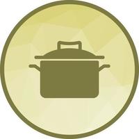 Casserole Low Poly Background Icon vector