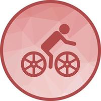 Cycling Low Poly Background Icon vector