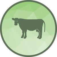 Cow Low Poly Background Icon vector