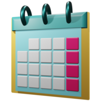 kalender 3D-pictogram png