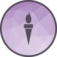 Torch Low Poly Background Icon vector