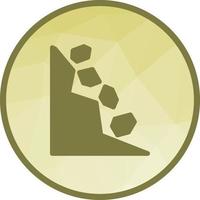 Rocks Falling Low Poly Background Icon vector