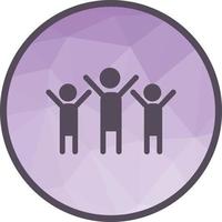 Community Collaboration Low Poly Background Icon vector