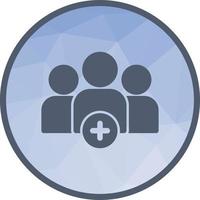 Team Acquisition Low Poly Background Icon vector