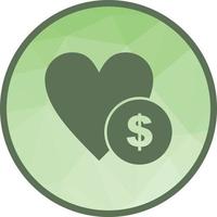 Donation Low Poly Background Icon vector