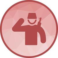 Security Low Poly Background Icon vector