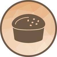 Scone Bread Low Poly Background Icon vector