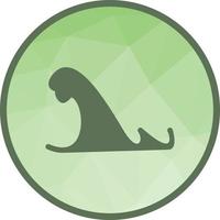 Storm Surge Low Poly Background Icon vector