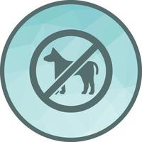 No Pets Low Poly Background Icon vector