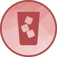 Iced Coffee Low Poly Background Icon vector
